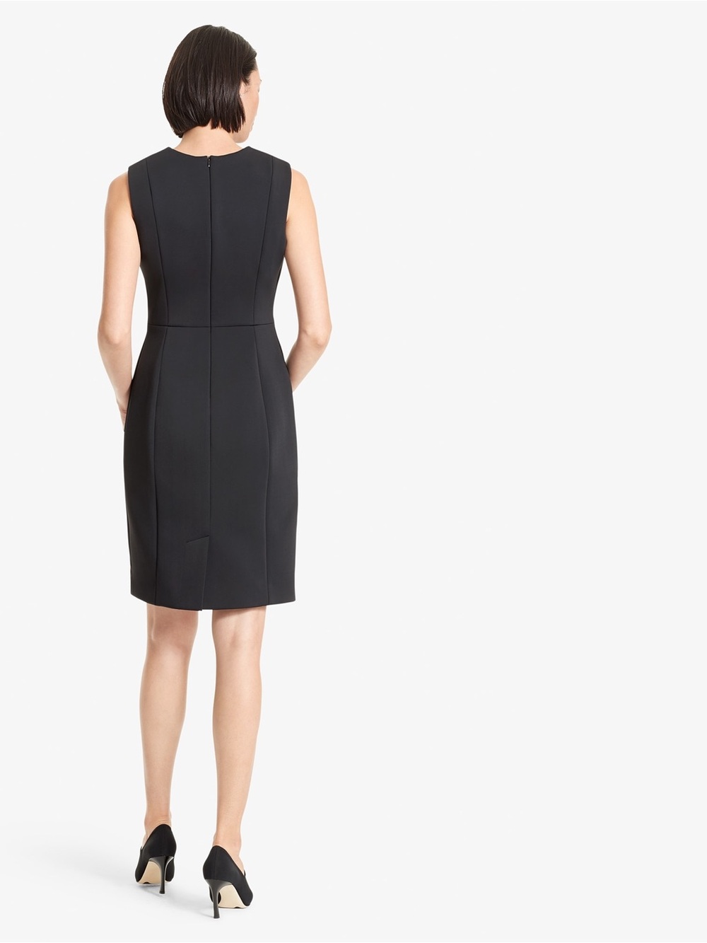 MM. LaFleur Black Sleeveless Sheath Dress